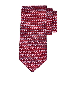 Ferragamo Dachshund Print Tie