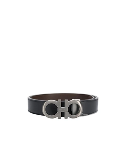 Ferragamo Gancini Buckled Reversible Belt