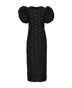 Rotate Ruby Jacquard Crewneck Midi Dress