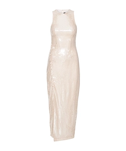 Rotate Sequin Buttoned Dress