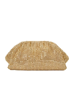 Self-Portrait Embellished Chainmail Clutch Bag