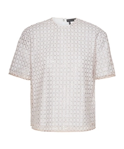 Rotate Beaded Oversized Top