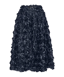 Sun Rose-Embellished Maxi Skirt