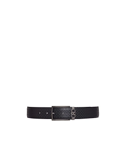 Gancini-Motif Leather Belt