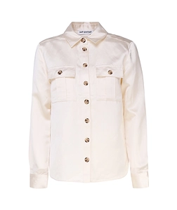 Long-Sleeve Satin Shirt