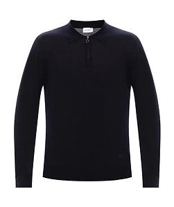 Half-Zip Fastening Polo Jumper