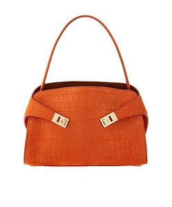 Ferragamo Eyewear Hug Textured Shoulder Bag