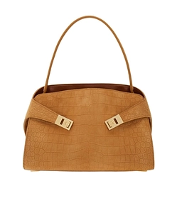 Ferragamo Gancini Embossed Shoulder Bag