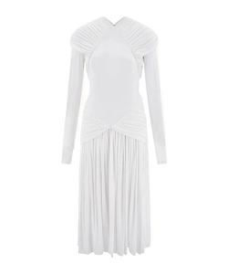 Jersey Dress With Ruched Detail