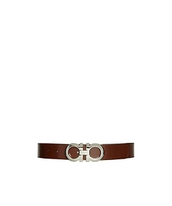 Leather Logo Plaque Belt