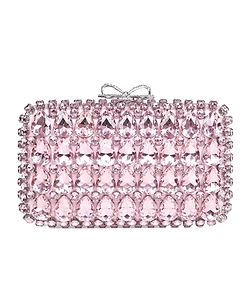 Self-Portrait Bow Embellished Clutch Bag