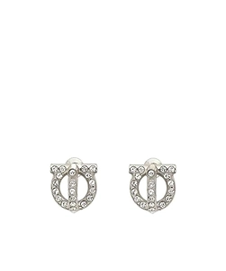 Logo Crystal Earrings