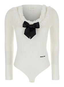 Shushu/Tong Bodysuit With Embellished Neckline