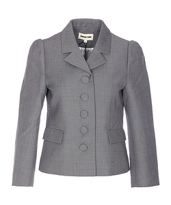 Shushu/Tong Lapel Buttoned Short Jacket