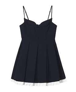 Shushu/Tong Pleated Sweetheart Dress