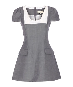 Shushu/Tong Scalloped Mini Dress