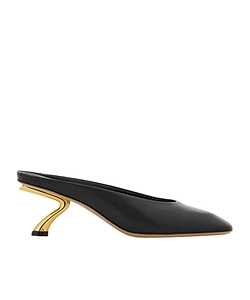 Ferragamo S-Shaped Heeled Mules