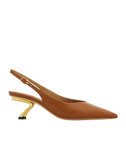 S-Shaped Heel Slingback