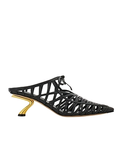 S-Shaped Heel Mule