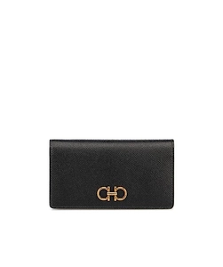 Ferragamo Gancini Logo Plaque Continental Wallet