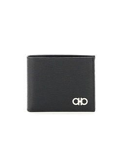 Ferragamo Gancini Logo Plaque Bifold Wallet