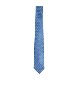 Salvatore Ferragamo Gancini Printed Silk Tie