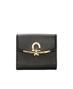 Salvatore Ferragamo Gancini Plaque Bi-Fold Wallet