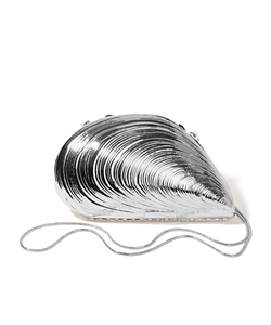 Bridget Clutch In Silver Brass