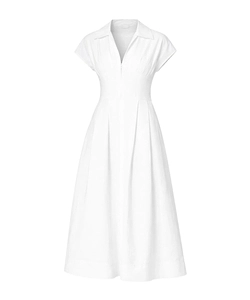 Farlow White Midi Dress