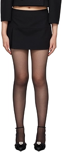 Wool-Blend A-Line Miniskirt