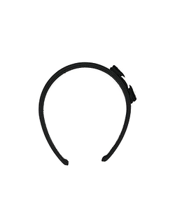 Ferragamo Logo-Engraved Embellished Bow Headband