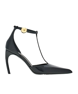 Ferragamo T-Strap Pointed-Toe Pumps