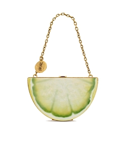 Saint Laurent Evening Mini Lemon Clutch Bag