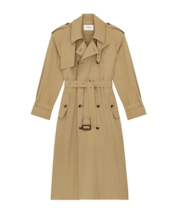 Saint Laurent Double-Breasted Trench Coat