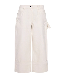Straight-Leg Bow-Tie Jeans