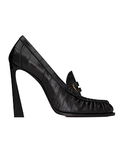 Saint Laurent Le Loafer Logo Plaque Pumps