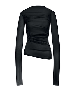 Gaia Ruched Long-Sleeved T-Shirt
