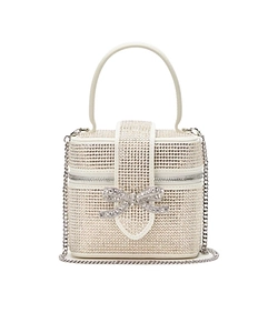 Self-Portrait Satin Embellished Vanity Case