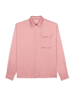 Saint Laurent Button Detailed Padded Shoulder Shirt