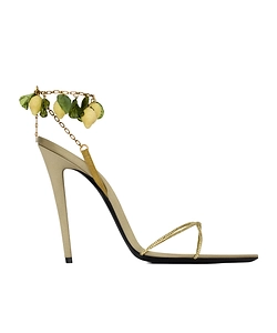 Mon Cheri Sandals In Suede And Rhinestones