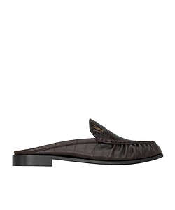 Saint Laurent Le Loafer Logo Plaque Slip-On Mules
