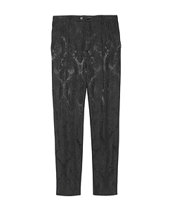 Paisley Jacquard Straight Trousers