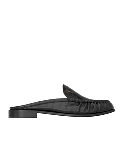 Saint Laurent Le Loafer Logo Plaque Slip-On Mules