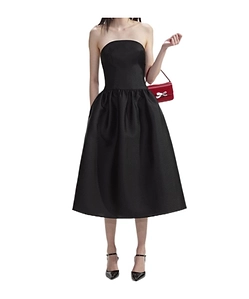 Self-Portrait Taffeta Midi Dress