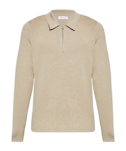 Zip-Neck Polo Shirt