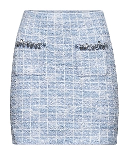 Self-Portrait Tweed Mini Skirt