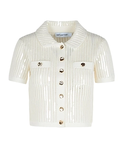 Sequined Crochet Cardigan