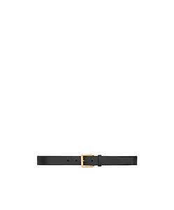 Rectangular Buckle Belt In Leather