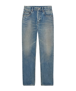 Saint Laurent 90's High-Rise Cropped Slim Jeans
