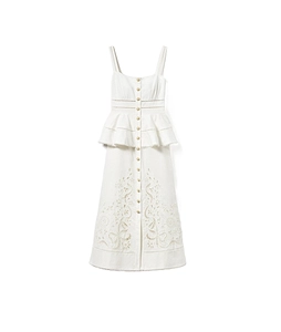 Linen-Blend Dress